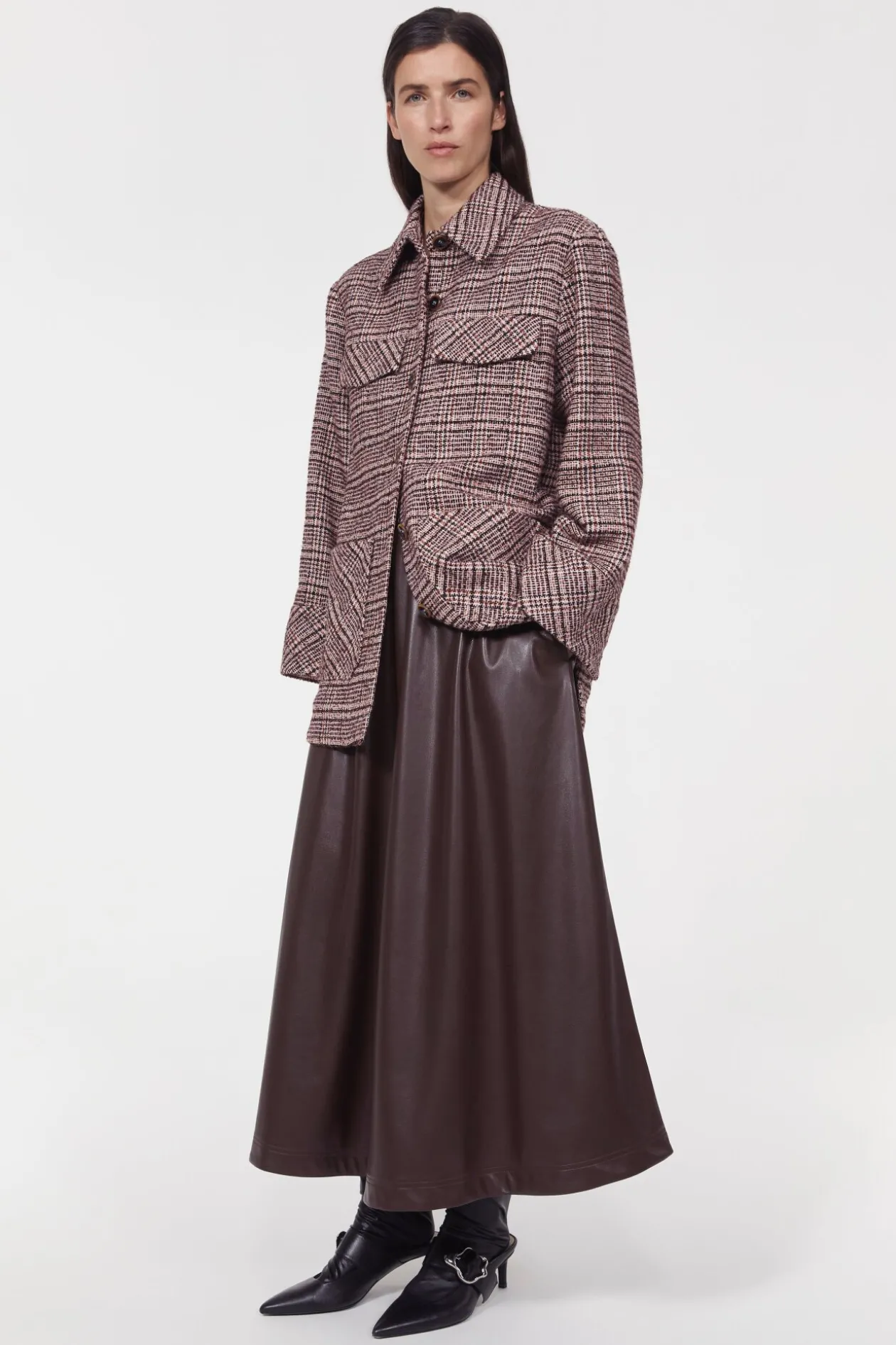 Avril Boucle Check Blazer