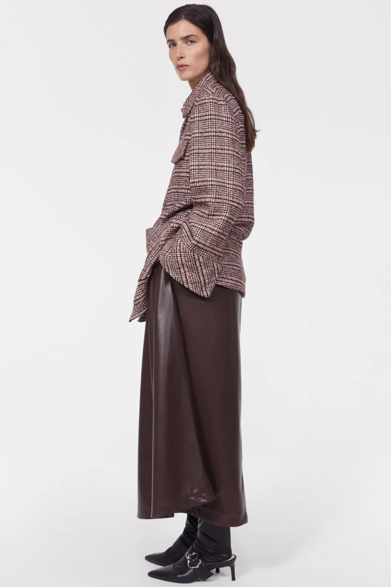 Avril Boucle Check Blazer
