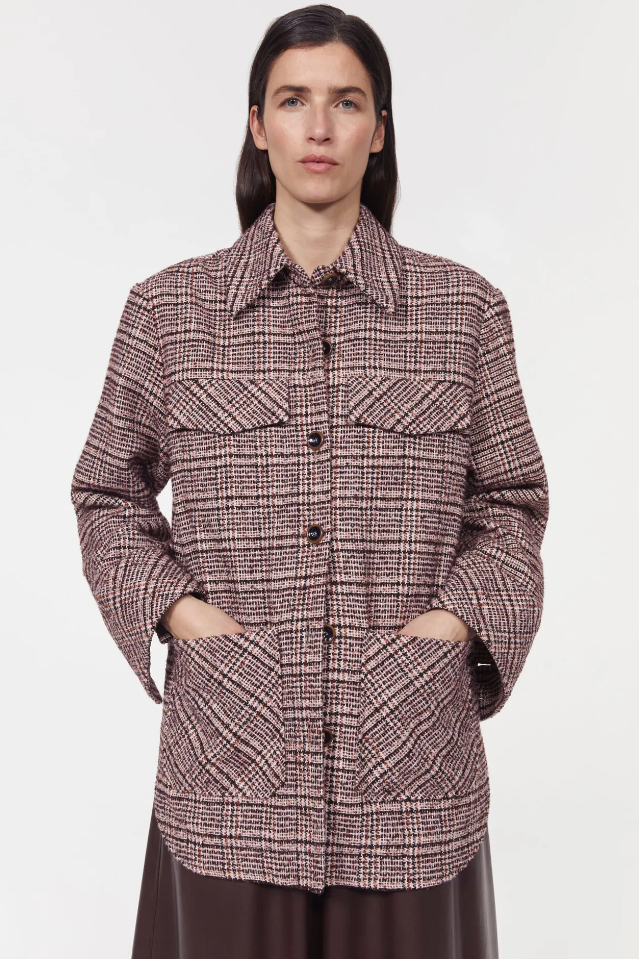 Avril Boucle Check Blazer
