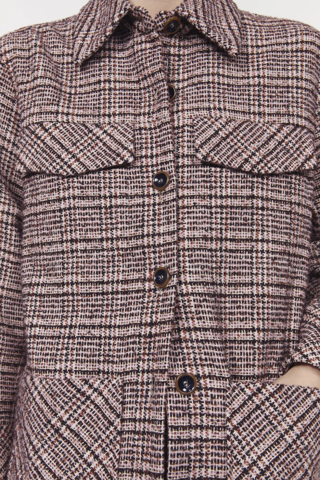 Avril Boucle Check Blazer