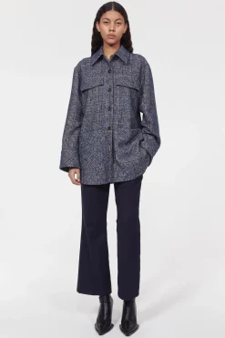 Avril Boucle Check Blazer