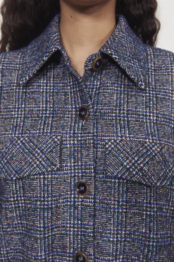 Avril Boucle Check Blazer