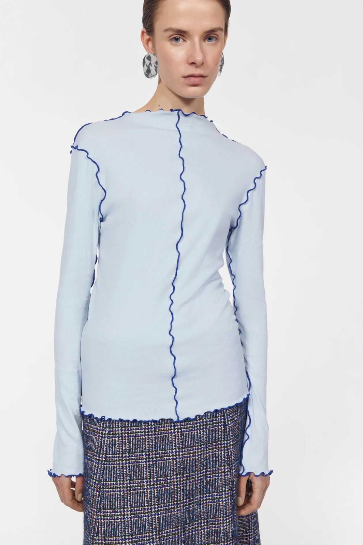 Columbina Rib Jersey Top