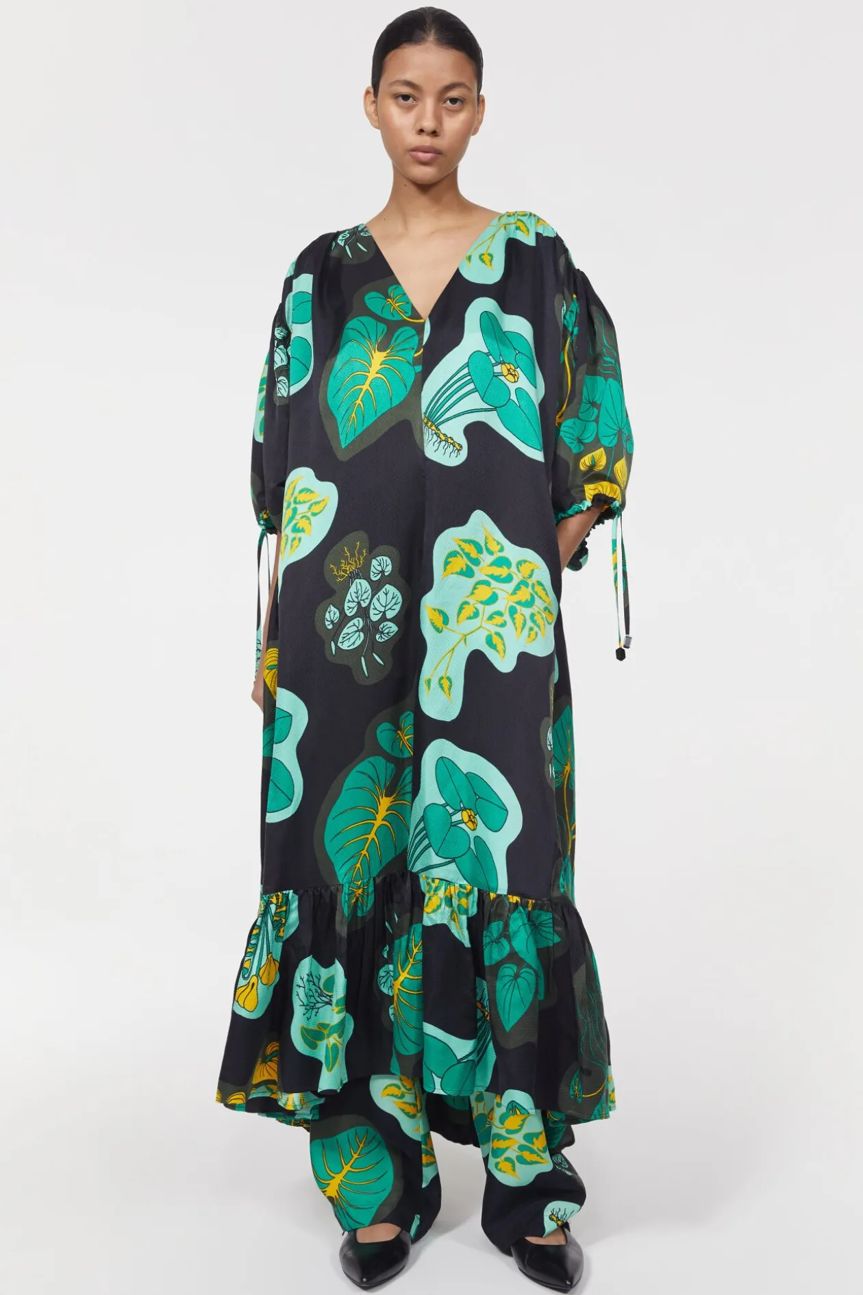 Dakota Leaf Hammered Dress