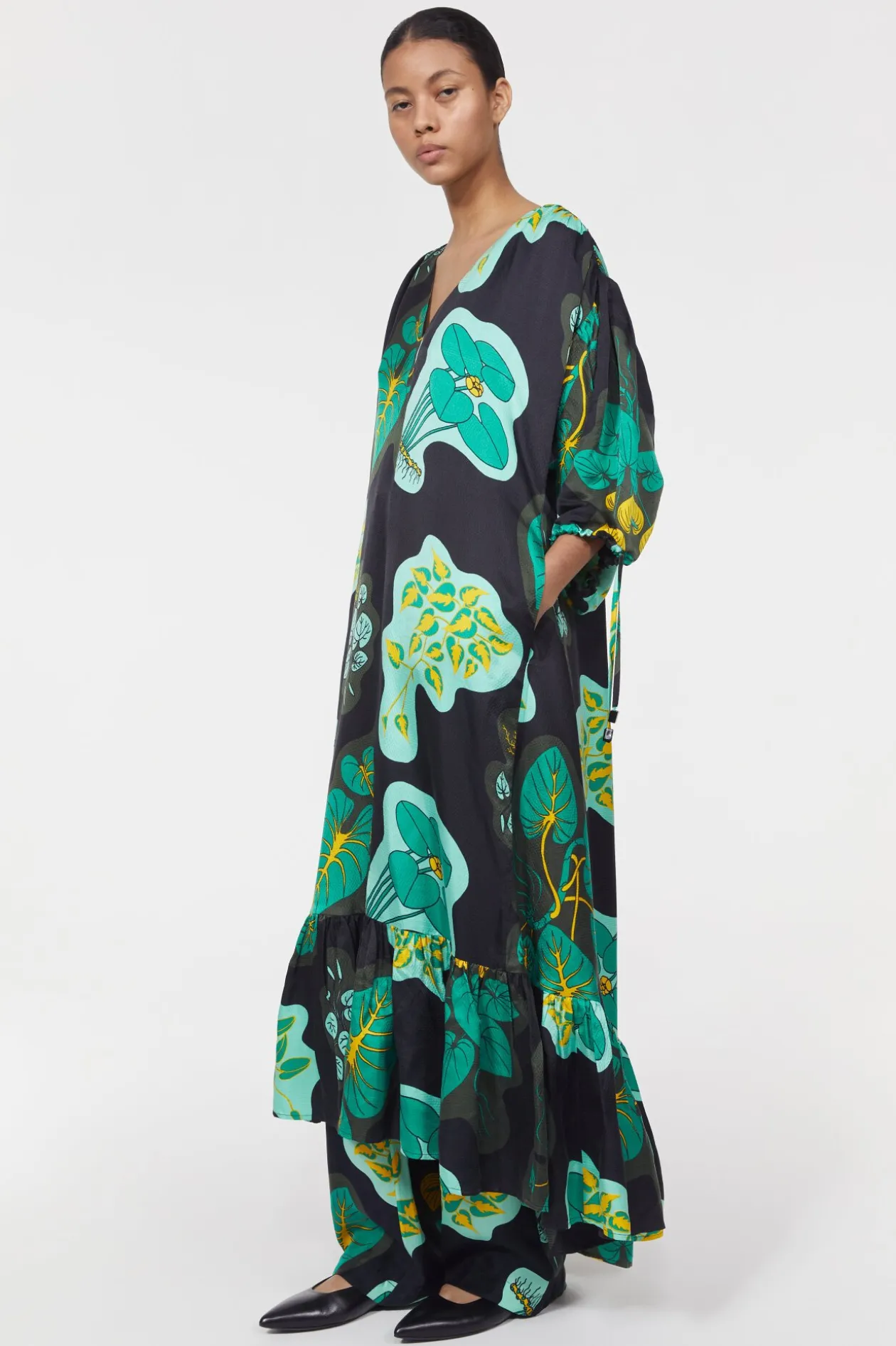 Dakota Leaf Hammered Dress