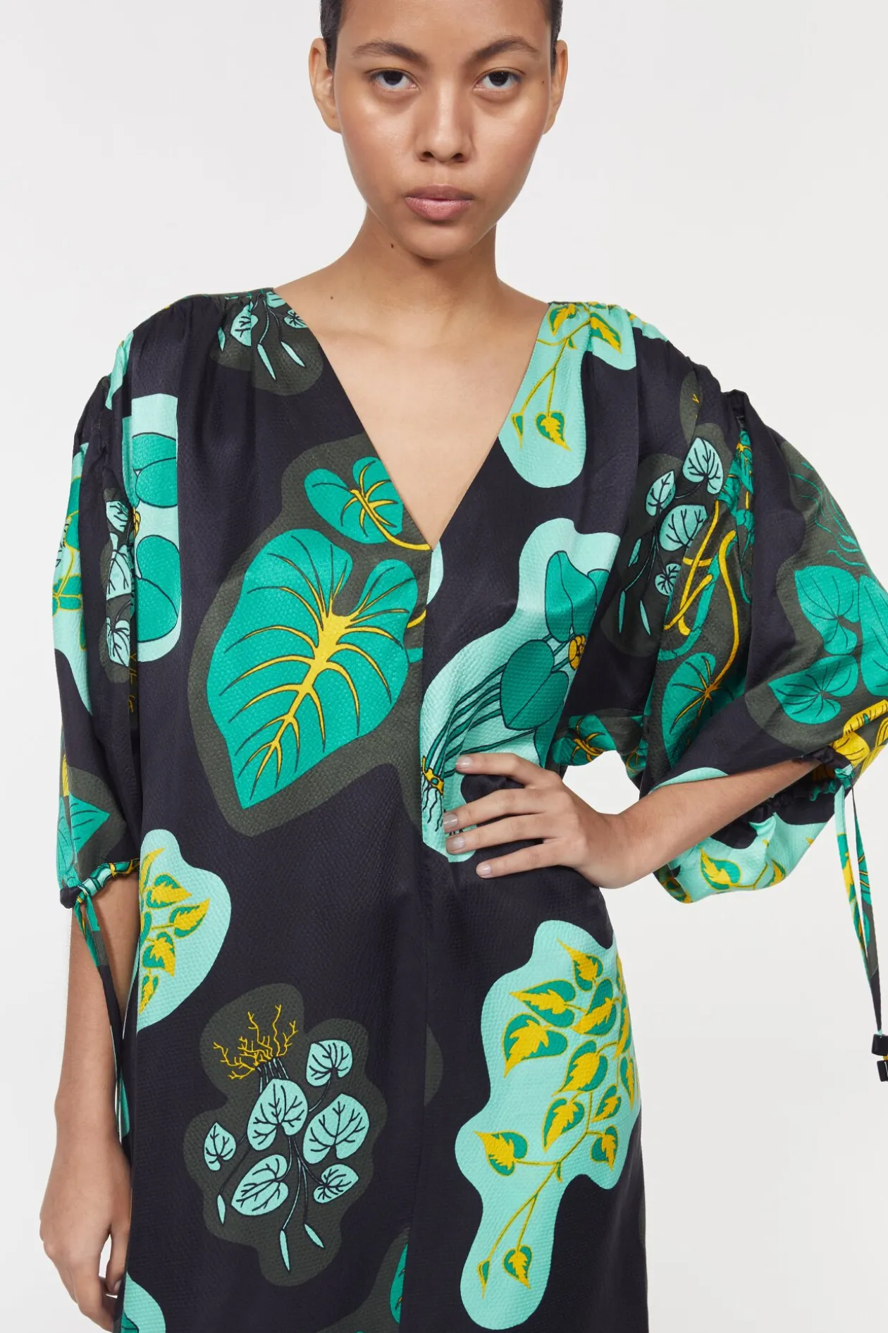 Dakota Leaf Hammered Dress