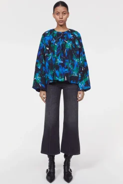 Marylin Silk Floral Blouse