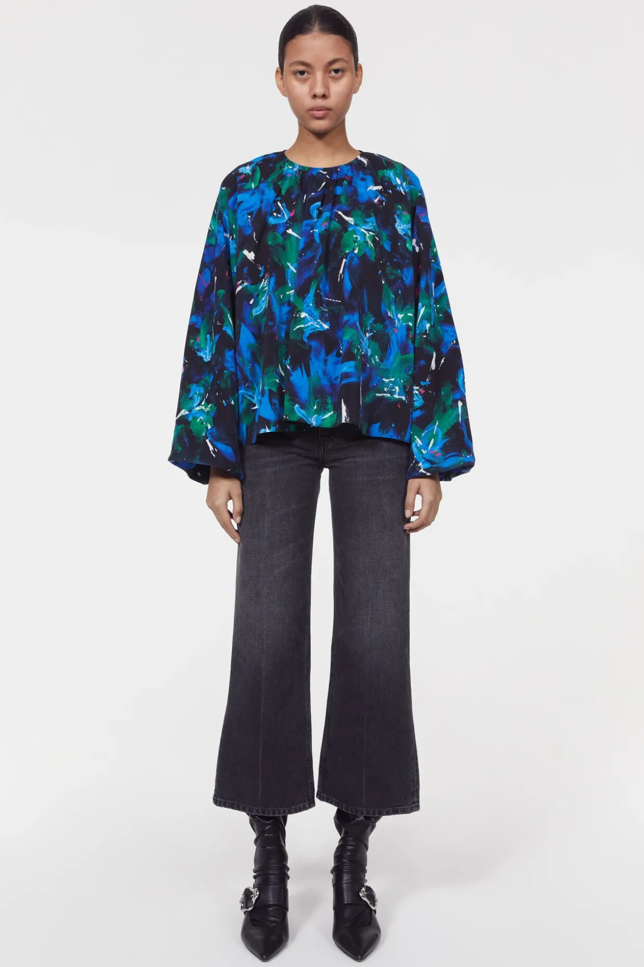Marylin Silk Floral Blouse