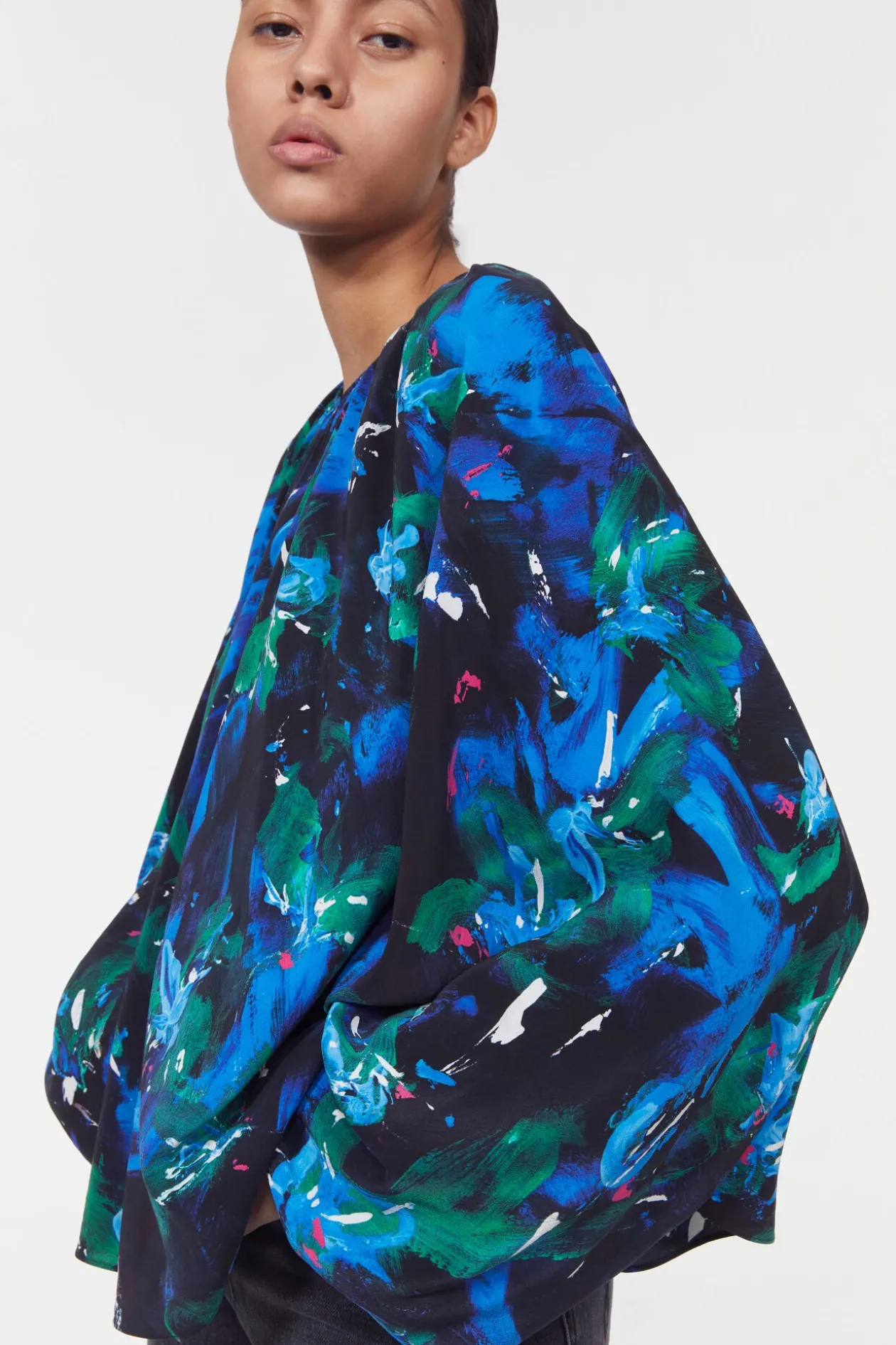 Marylin Silk Floral Blouse